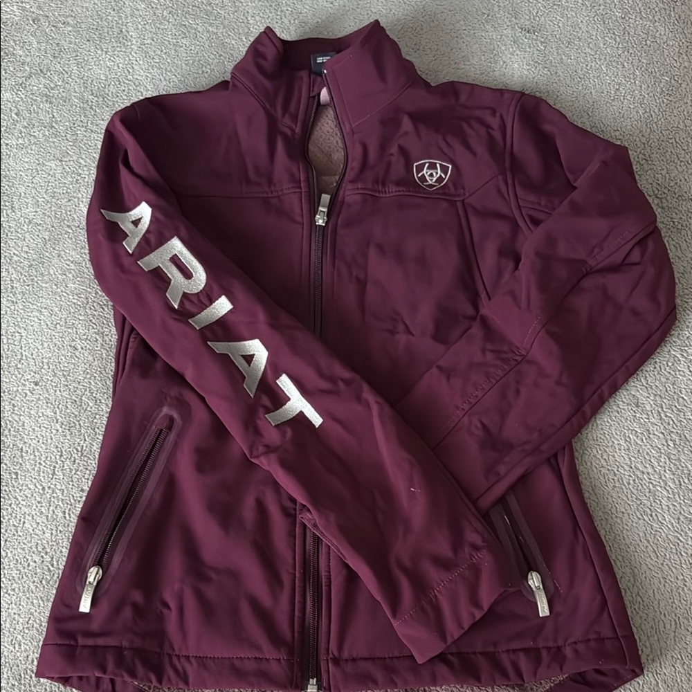 Ariat Red Utility Jacket Full-Zip Stand-Up Collar